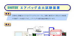 エアバッグ点火試験装置